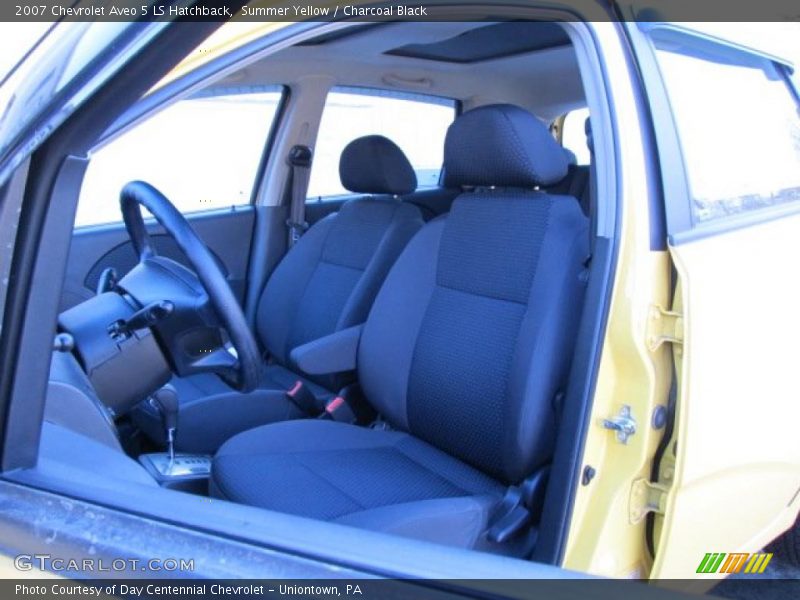Summer Yellow / Charcoal Black 2007 Chevrolet Aveo 5 LS Hatchback