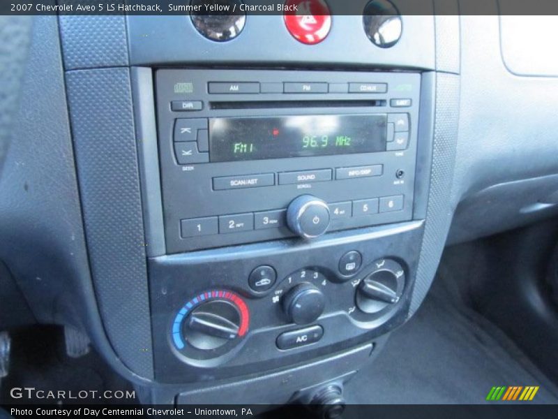 Summer Yellow / Charcoal Black 2007 Chevrolet Aveo 5 LS Hatchback