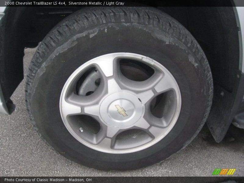 Silverstone Metallic / Light Gray 2008 Chevrolet TrailBlazer LS 4x4