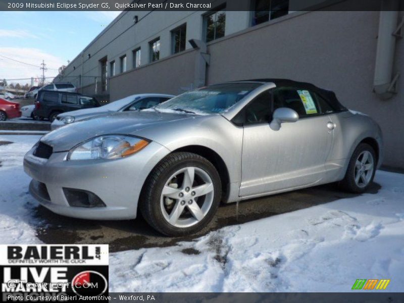 Quicksilver Pearl / Dark Charcoal 2009 Mitsubishi Eclipse Spyder GS
