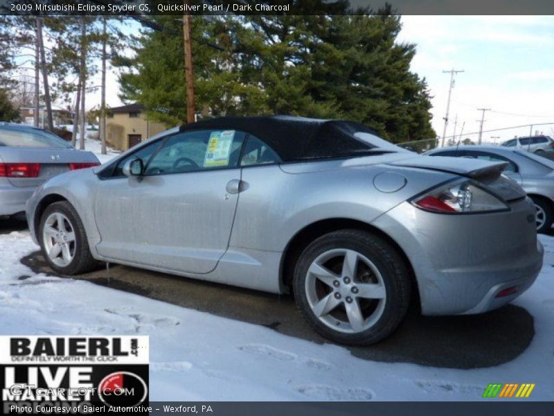 Quicksilver Pearl / Dark Charcoal 2009 Mitsubishi Eclipse Spyder GS