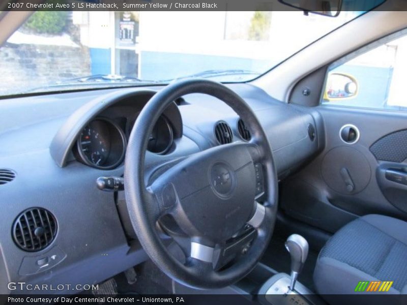 Summer Yellow / Charcoal Black 2007 Chevrolet Aveo 5 LS Hatchback