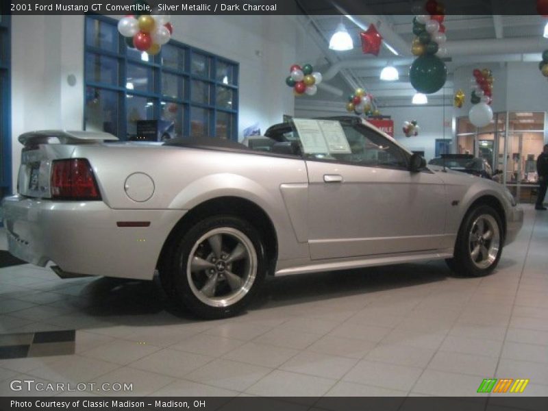 Silver Metallic / Dark Charcoal 2001 Ford Mustang GT Convertible