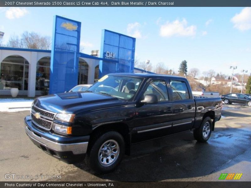 Dark Blue Metallic / Dark Charcoal 2007 Chevrolet Silverado 1500 Classic LS Crew Cab 4x4