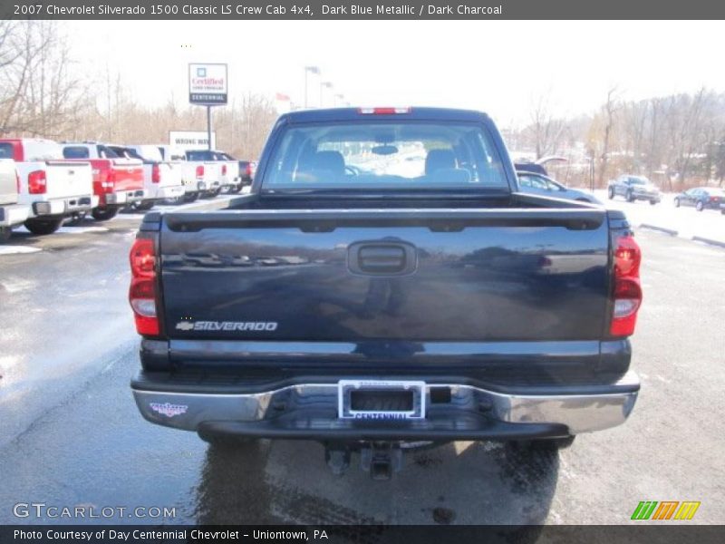 Dark Blue Metallic / Dark Charcoal 2007 Chevrolet Silverado 1500 Classic LS Crew Cab 4x4