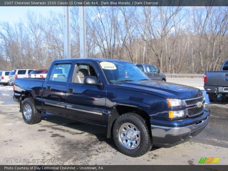 Dark Blue Metallic / Dark Charcoal 2007 Chevrolet Silverado 1500 Classic LS Crew Cab 4x4