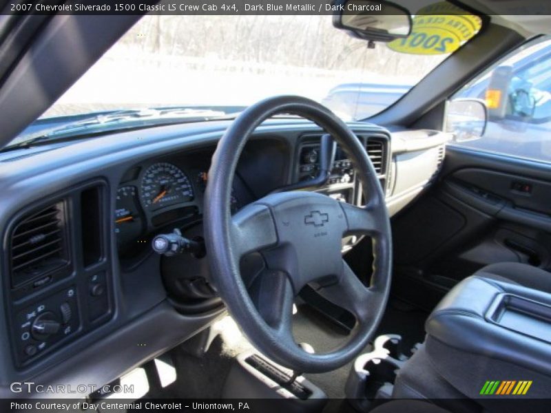 Dark Blue Metallic / Dark Charcoal 2007 Chevrolet Silverado 1500 Classic LS Crew Cab 4x4