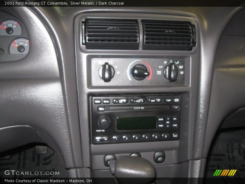 Silver Metallic / Dark Charcoal 2001 Ford Mustang GT Convertible