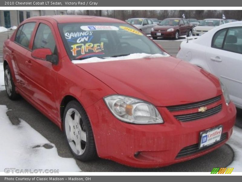 Victory Red / Gray 2010 Chevrolet Cobalt LT Sedan