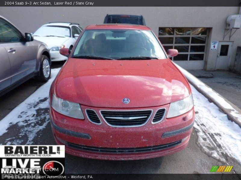 Laser Red / Slate Gray 2004 Saab 9-3 Arc Sedan