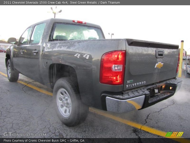 Steel Green Metallic / Dark Titanium 2011 Chevrolet Silverado 1500 Crew Cab 4x4