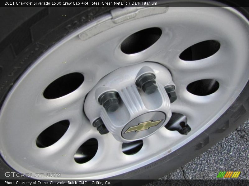Steel Green Metallic / Dark Titanium 2011 Chevrolet Silverado 1500 Crew Cab 4x4