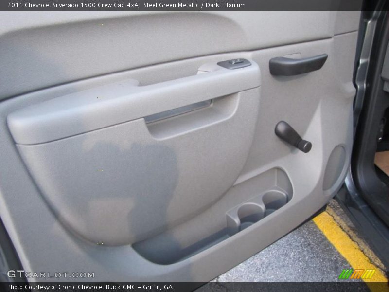 Steel Green Metallic / Dark Titanium 2011 Chevrolet Silverado 1500 Crew Cab 4x4