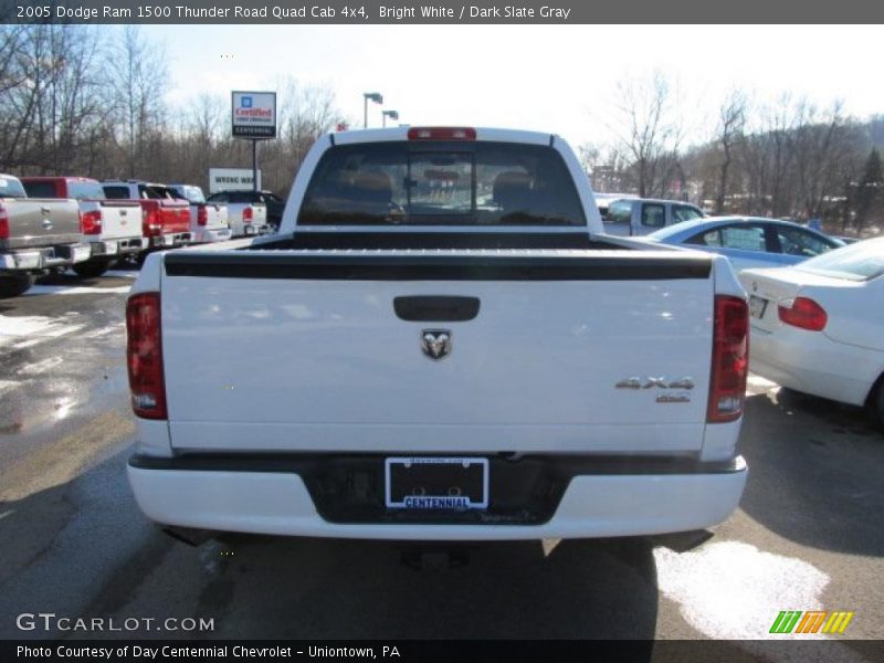 Bright White / Dark Slate Gray 2005 Dodge Ram 1500 Thunder Road Quad Cab 4x4