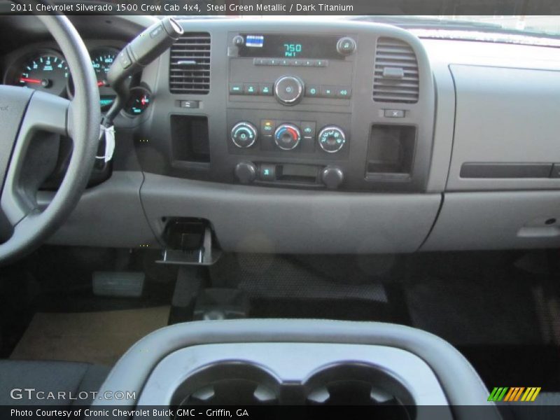 Steel Green Metallic / Dark Titanium 2011 Chevrolet Silverado 1500 Crew Cab 4x4