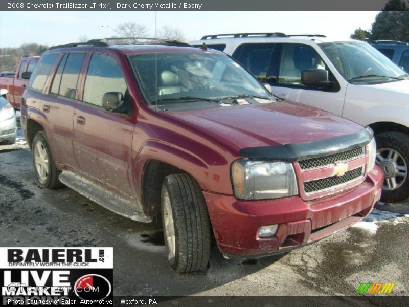 Dark Cherry Metallic / Ebony 2008 Chevrolet TrailBlazer LT 4x4
