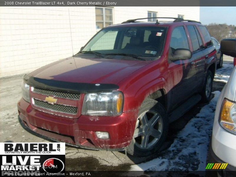 Dark Cherry Metallic / Ebony 2008 Chevrolet TrailBlazer LT 4x4
