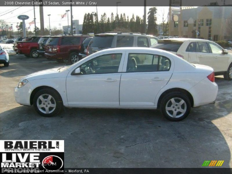 Summit White / Gray 2008 Chevrolet Cobalt LT Sedan