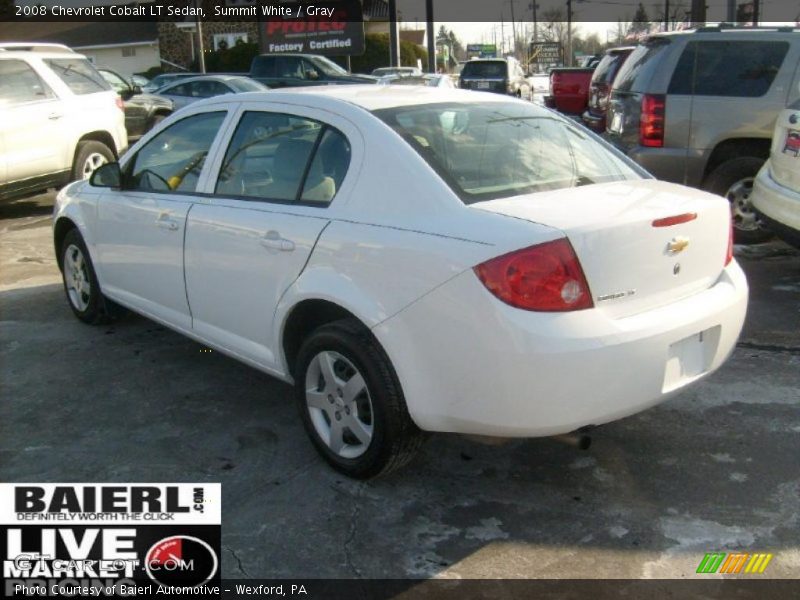 Summit White / Gray 2008 Chevrolet Cobalt LT Sedan