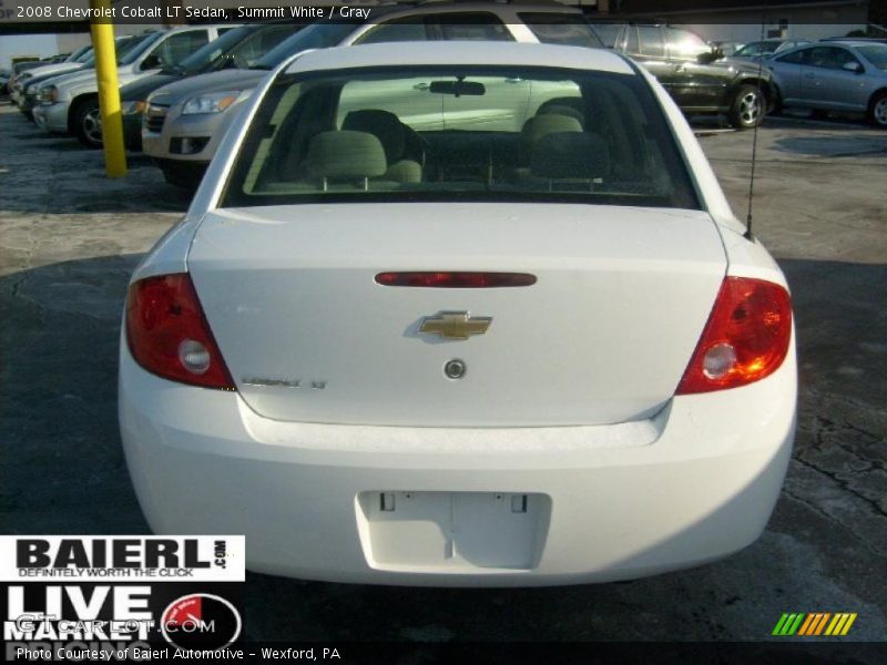 Summit White / Gray 2008 Chevrolet Cobalt LT Sedan