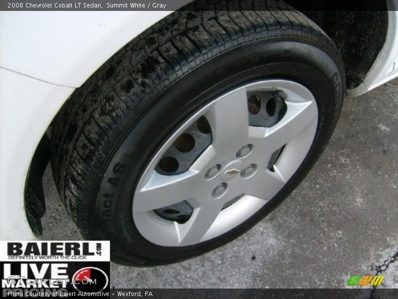 Summit White / Gray 2008 Chevrolet Cobalt LT Sedan
