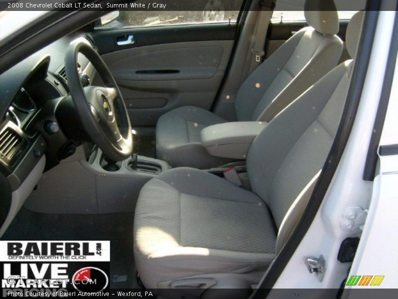 Summit White / Gray 2008 Chevrolet Cobalt LT Sedan