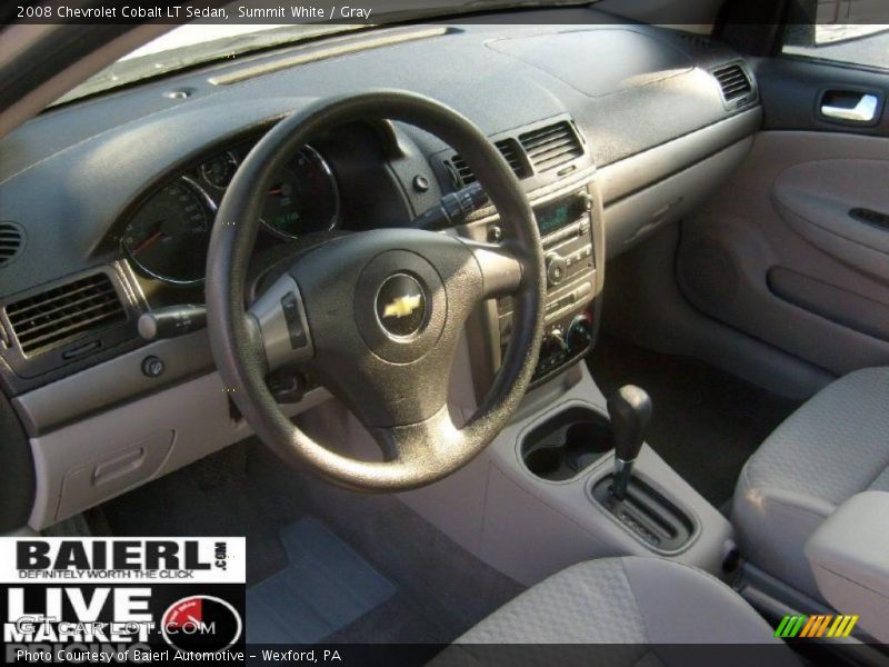 Summit White / Gray 2008 Chevrolet Cobalt LT Sedan