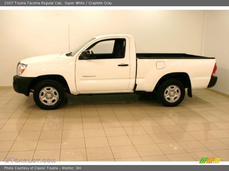 Super White / Graphite Gray 2007 Toyota Tacoma Regular Cab