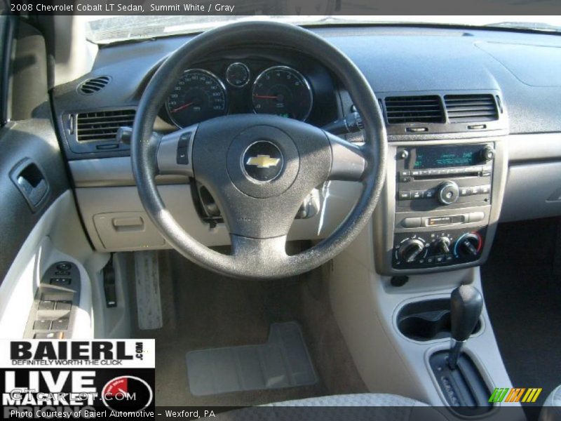 Summit White / Gray 2008 Chevrolet Cobalt LT Sedan