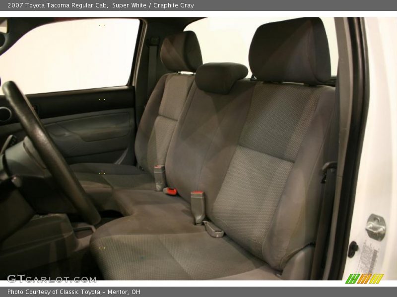 Super White / Graphite Gray 2007 Toyota Tacoma Regular Cab