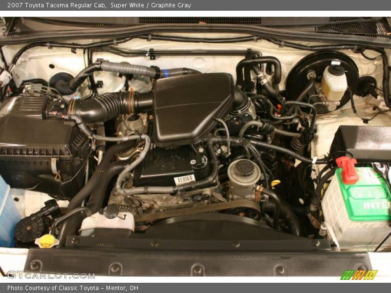 Super White / Graphite Gray 2007 Toyota Tacoma Regular Cab