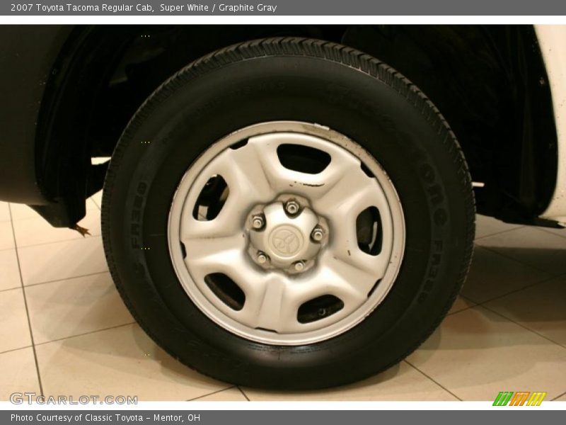 Super White / Graphite Gray 2007 Toyota Tacoma Regular Cab