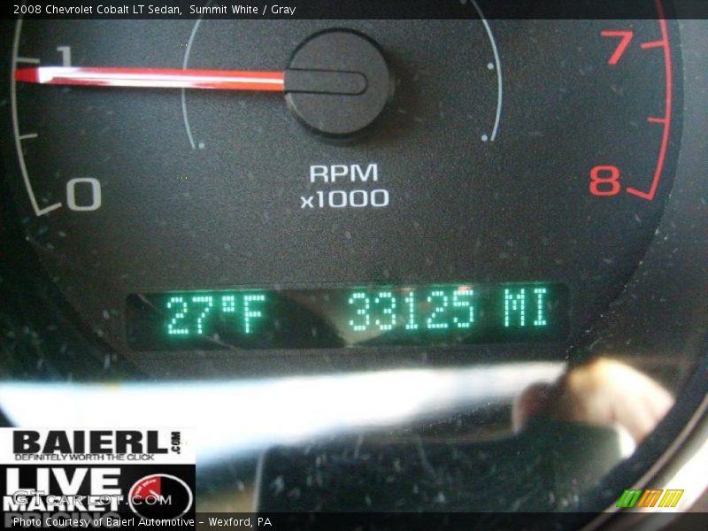 Summit White / Gray 2008 Chevrolet Cobalt LT Sedan