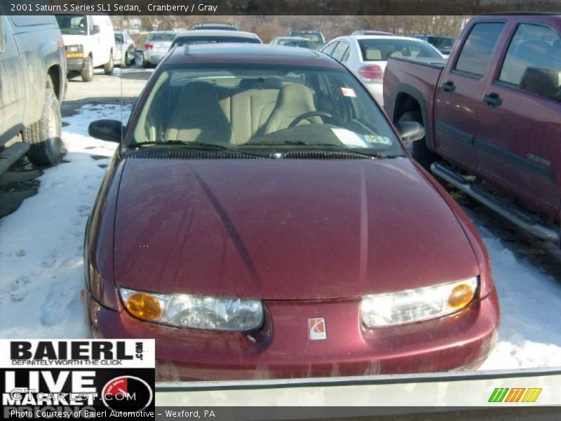 Cranberry / Gray 2001 Saturn S Series SL1 Sedan