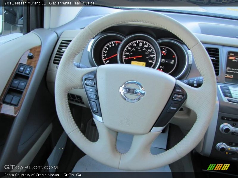 Glacier White Pearl / Beige 2011 Nissan Murano LE