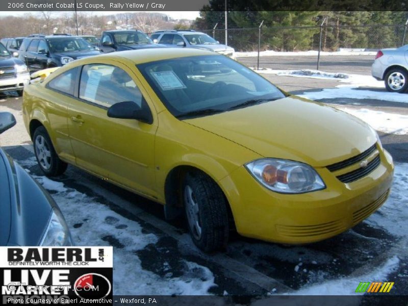 Rally Yellow / Gray 2006 Chevrolet Cobalt LS Coupe