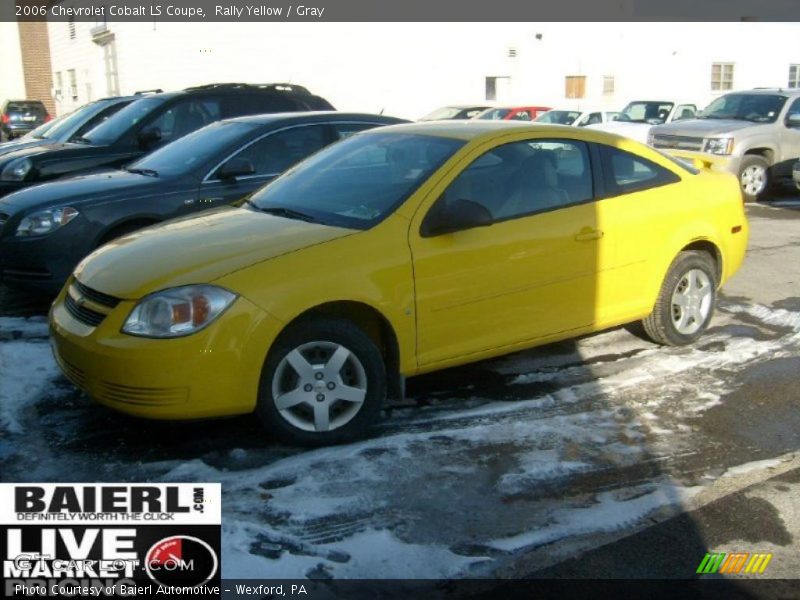 Rally Yellow / Gray 2006 Chevrolet Cobalt LS Coupe