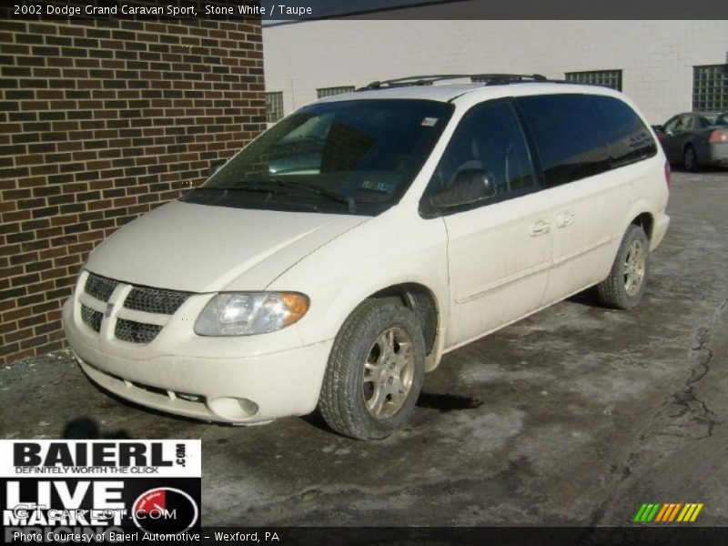 Stone White / Taupe 2002 Dodge Grand Caravan Sport