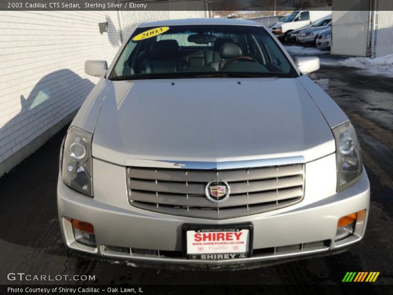 Sterling Silver / Ebony 2003 Cadillac CTS Sedan