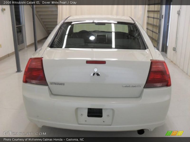 Dover White Pearl / Gray 2008 Mitsubishi Galant ES