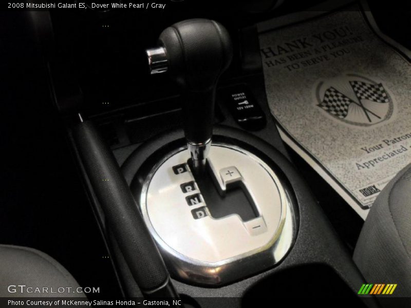 Dover White Pearl / Gray 2008 Mitsubishi Galant ES