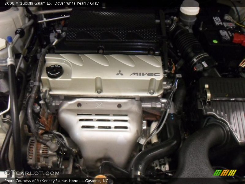 Dover White Pearl / Gray 2008 Mitsubishi Galant ES