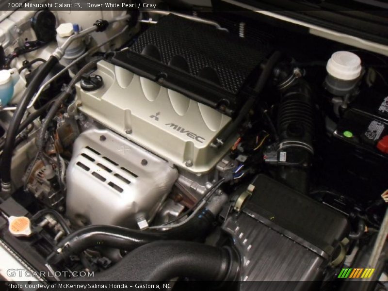 Dover White Pearl / Gray 2008 Mitsubishi Galant ES