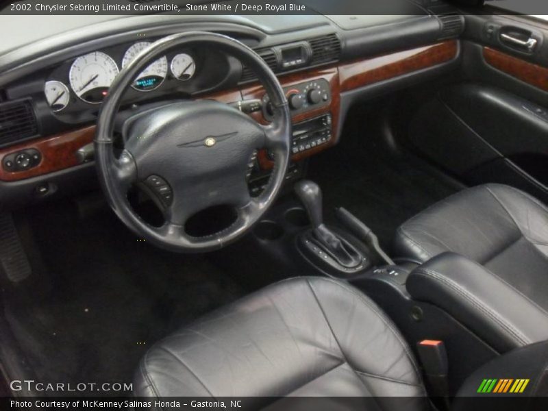 Deep Royal Blue Interior - 2002 Sebring Limited Convertible 