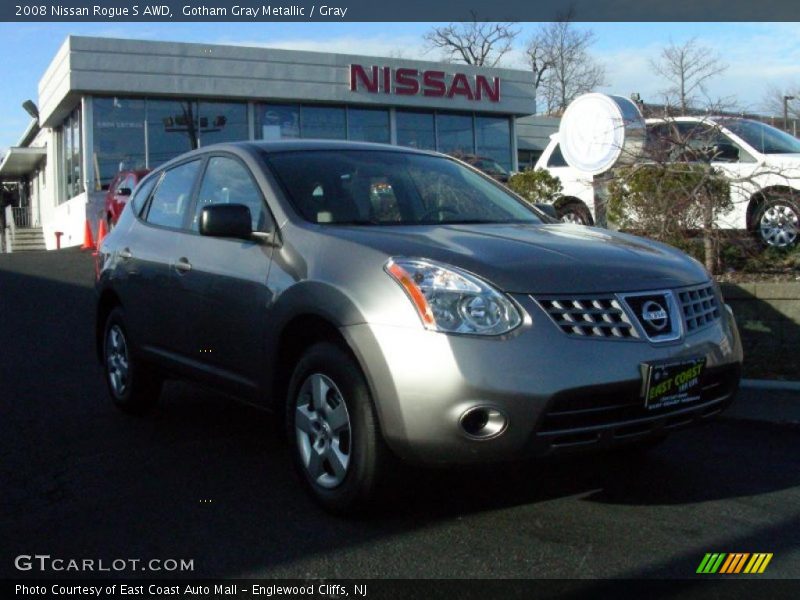 Gotham Gray Metallic / Gray 2008 Nissan Rogue S AWD