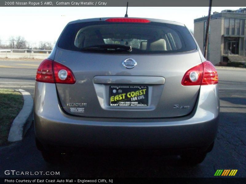 Gotham Gray Metallic / Gray 2008 Nissan Rogue S AWD