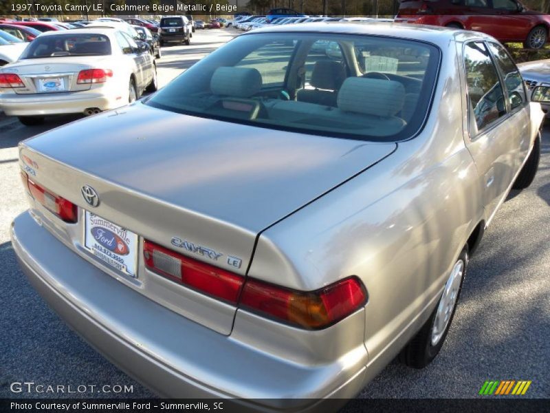 Cashmere Beige Metallic / Beige 1997 Toyota Camry LE