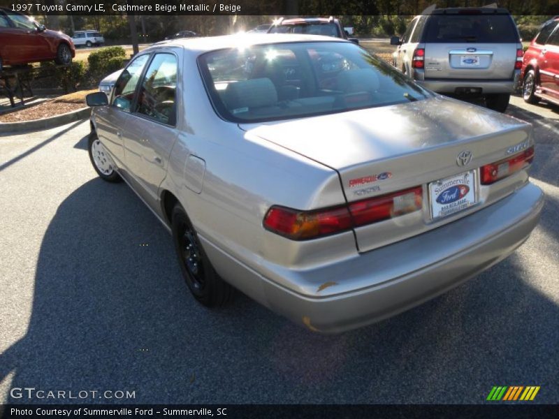 Cashmere Beige Metallic / Beige 1997 Toyota Camry LE