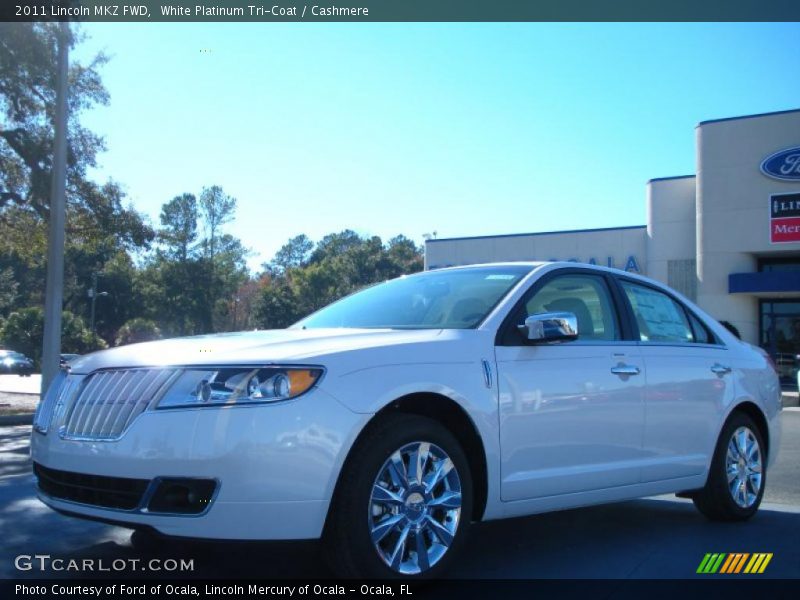 White Platinum Tri-Coat / Cashmere 2011 Lincoln MKZ FWD