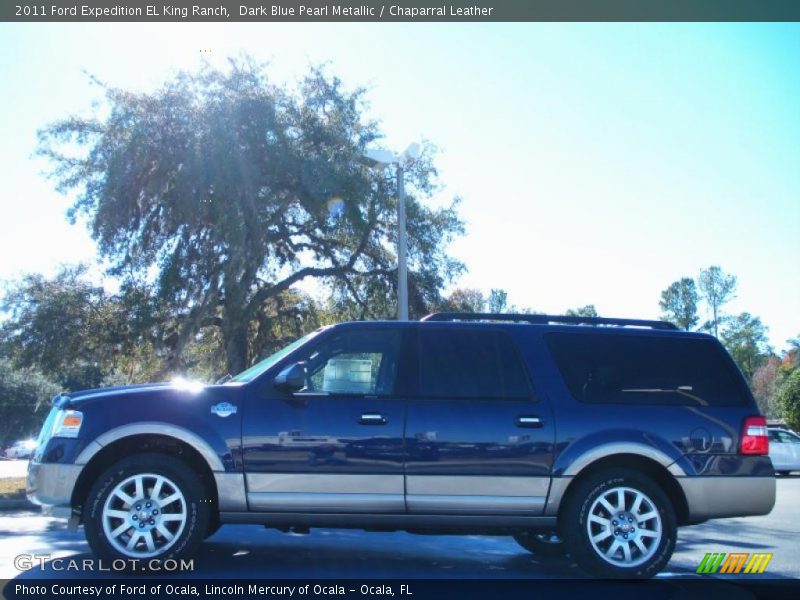 Dark Blue Pearl Metallic / Chaparral Leather 2011 Ford Expedition EL King Ranch